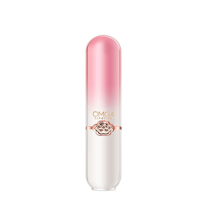 Wholesale moisturizing and non-fading peach color changing lipstick